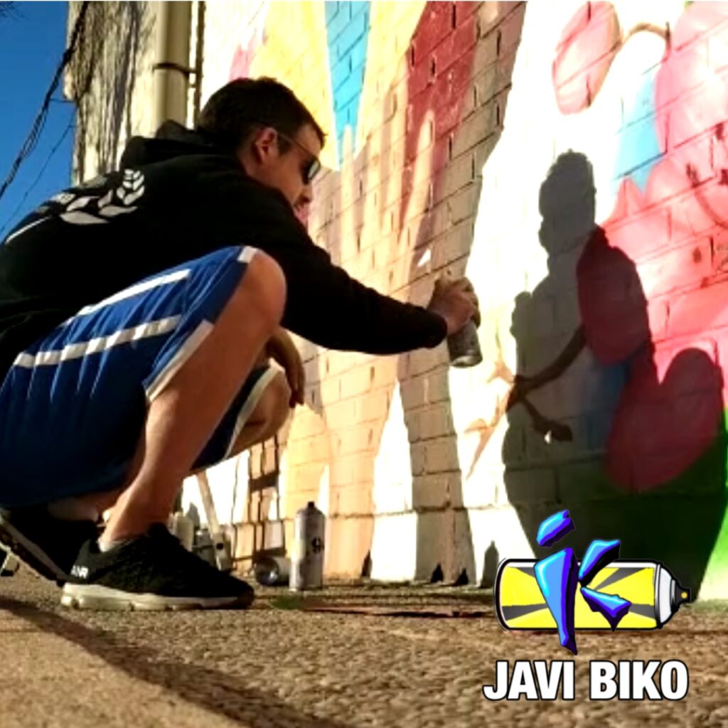 Graffiti Albacete Javi Biko spray Vandel vira
