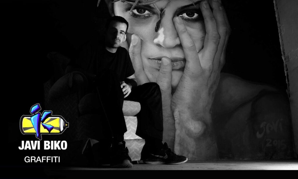 Graffiti Albacete Javi Biko spray realista